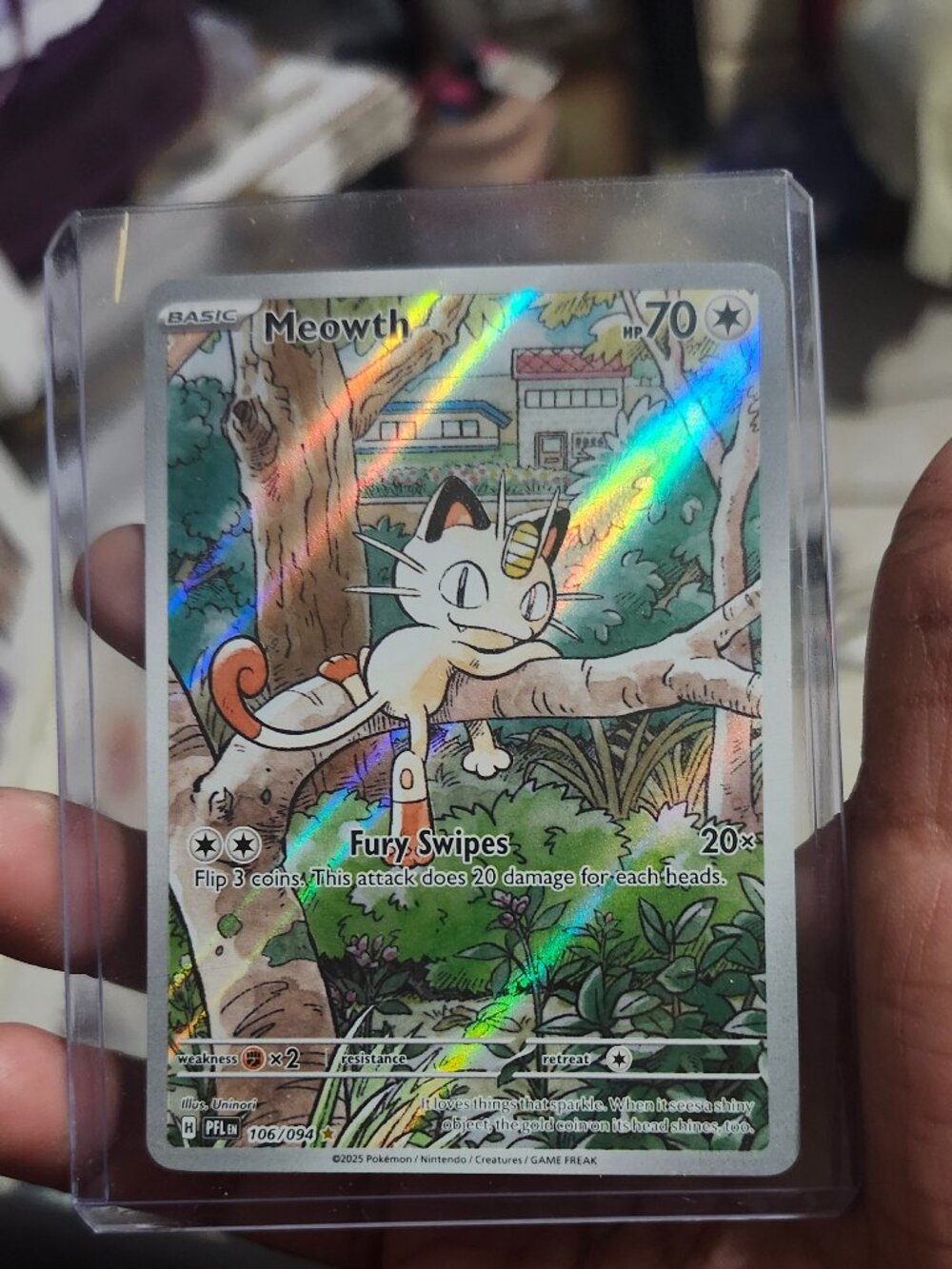 Meowth Holo Card #106/094